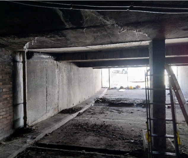 Underground Car park with water ingress being investigated